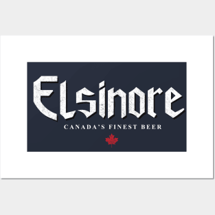 Elsinore Beer - modern vintage logo Posters and Art